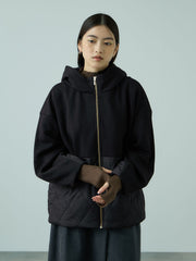 キルトダンボールコクーンスリーブブルゾン