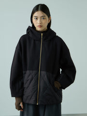 キルトダンボールコクーンスリーブブルゾン