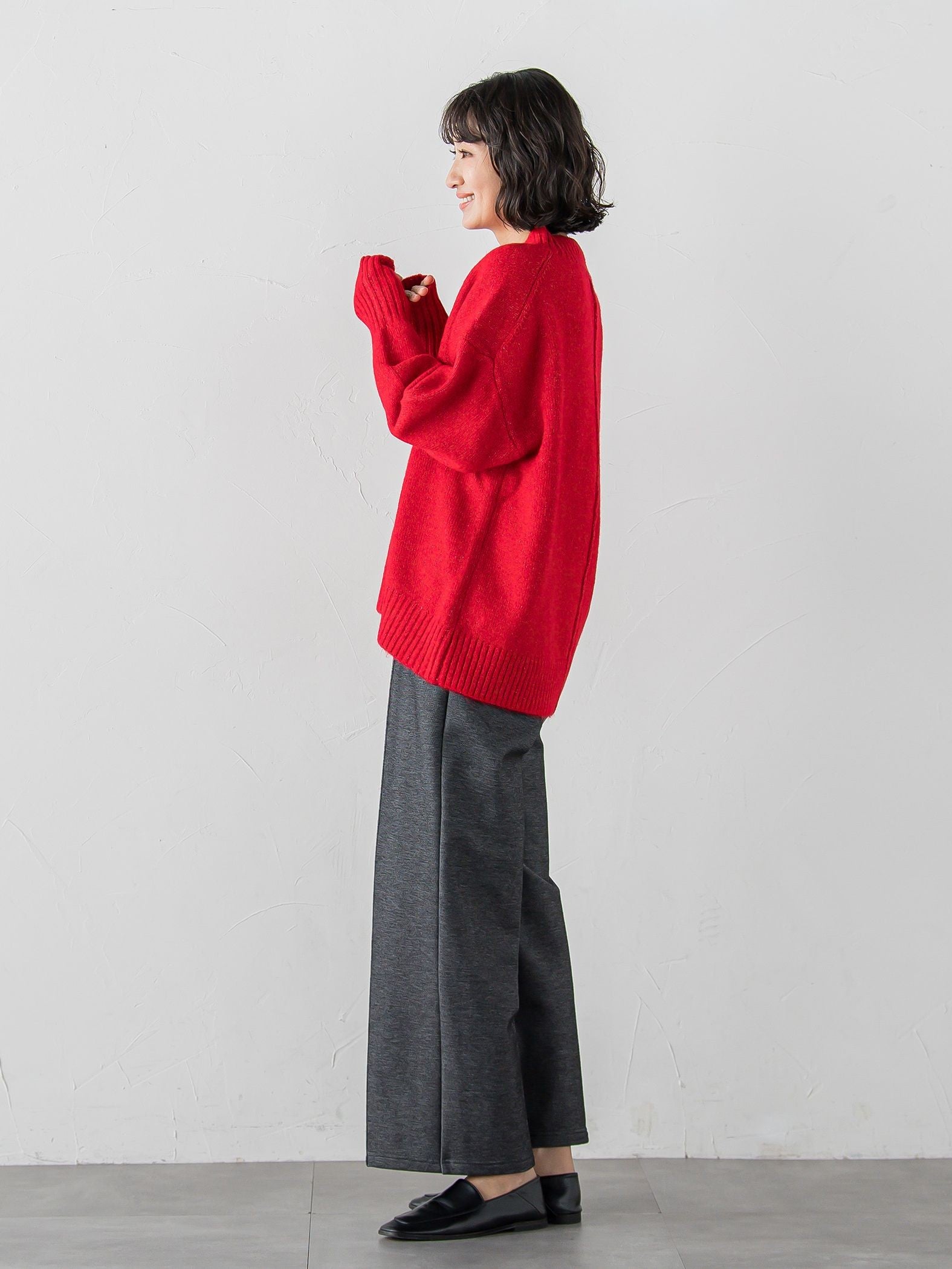 【WEB限定】”毎日頼れる”ゆったりモックネックニット