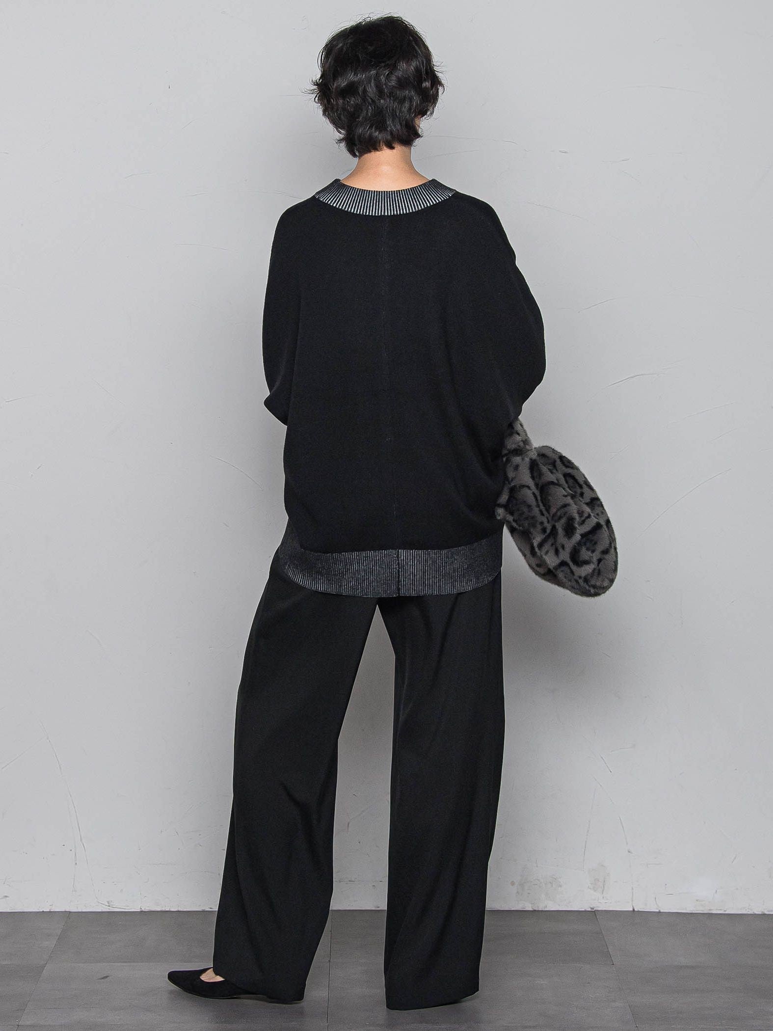 今日の気分で着回せるリバーシブルニット≪手洗い可能≫