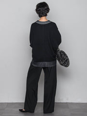 今日の気分で着回せるリバーシブルニット≪手洗い可能≫