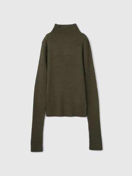 サムホールハイネックニットプルオーバー≪手洗い可能≫