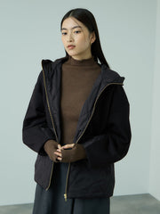 キルトダンボールコクーンスリーブブルゾン