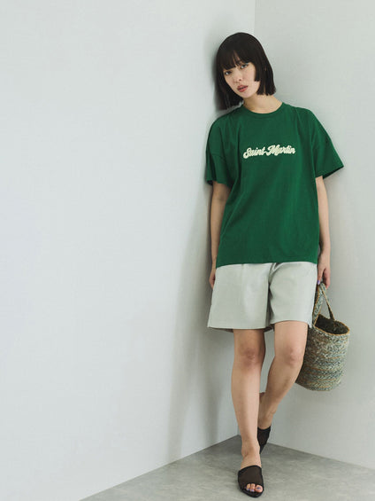 さがら刺繍ロゴTシャツ≪洗濯機で洗える≫