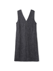 ツィードVネックジャンスカワンピース