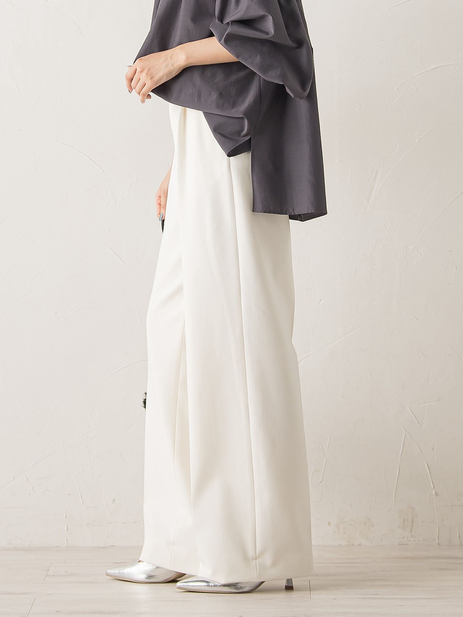 両面起毛ストレッチパンツ≪洗濯機で洗える≫