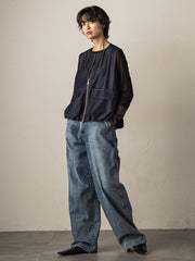 【カタログ掲載】2WAYウエストペインターデニムパンツ≪洗濯機で洗える≫