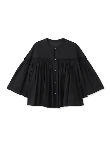 ピンタックcottonブラウス≪洗濯機で洗える≫