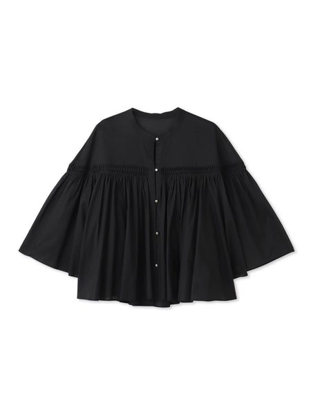 ピンタックcottonブラウス≪洗濯機で洗える≫
