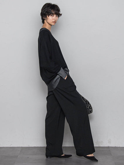 今日の気分で着回せるリバーシブルニット≪手洗い可能≫