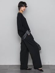 今日の気分で着回せるリバーシブルニット≪手洗い可能≫