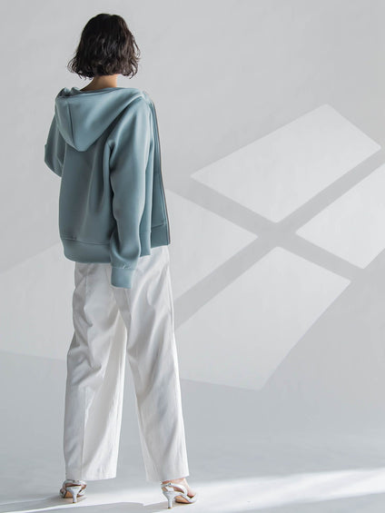 【WEB限定】シェルタリングワイドパンツ≪洗濯機で洗える≫