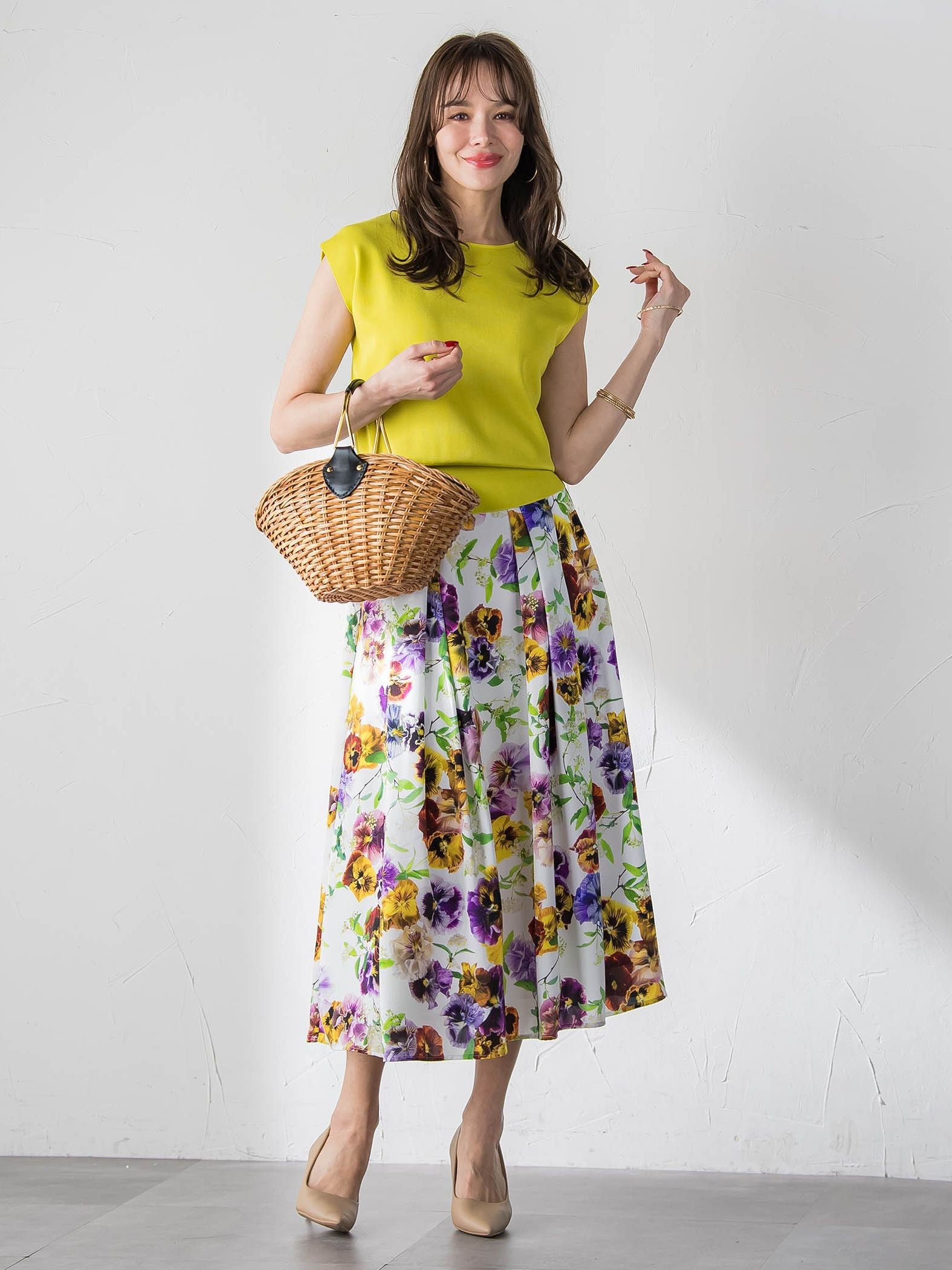 LUCINDA前後2wayパールニット