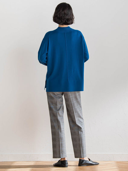 【大きいサイズ】ファインウールハイネックニット