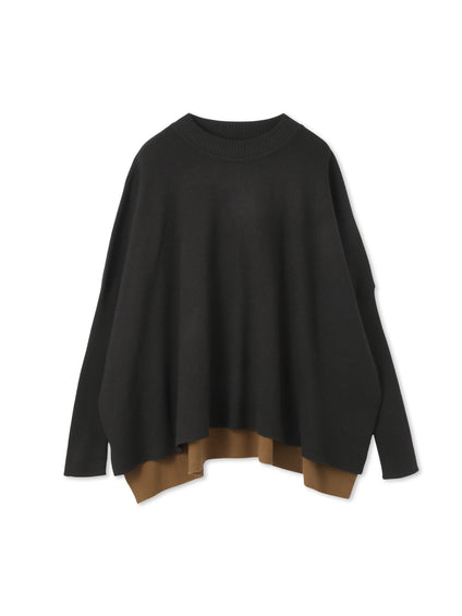 バイカラードルマンニットプルオーバー≪手洗い可能≫