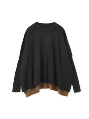 バイカラードルマンニットプルオーバー≪手洗い可能≫