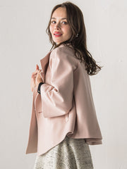 スタンドカラーショートコート