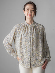くずしドットブラウス