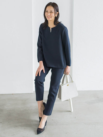 【WEB限定 13号】トリクシオンテーパードパンツ≪セットアップ対応/手洗い可能≫