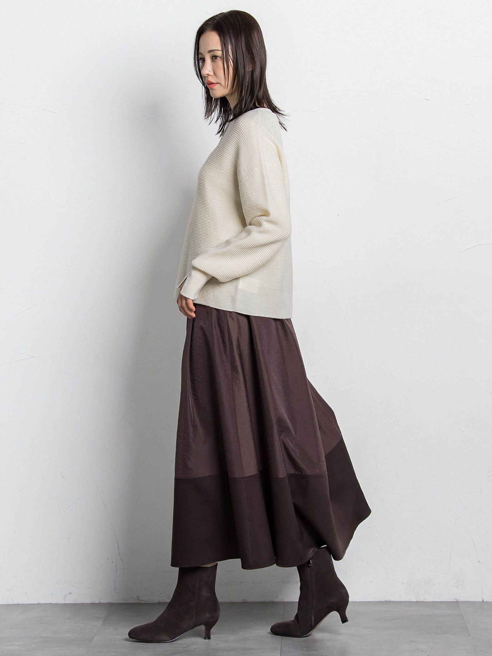 ホールガーメントガーターニット≪洗える≫