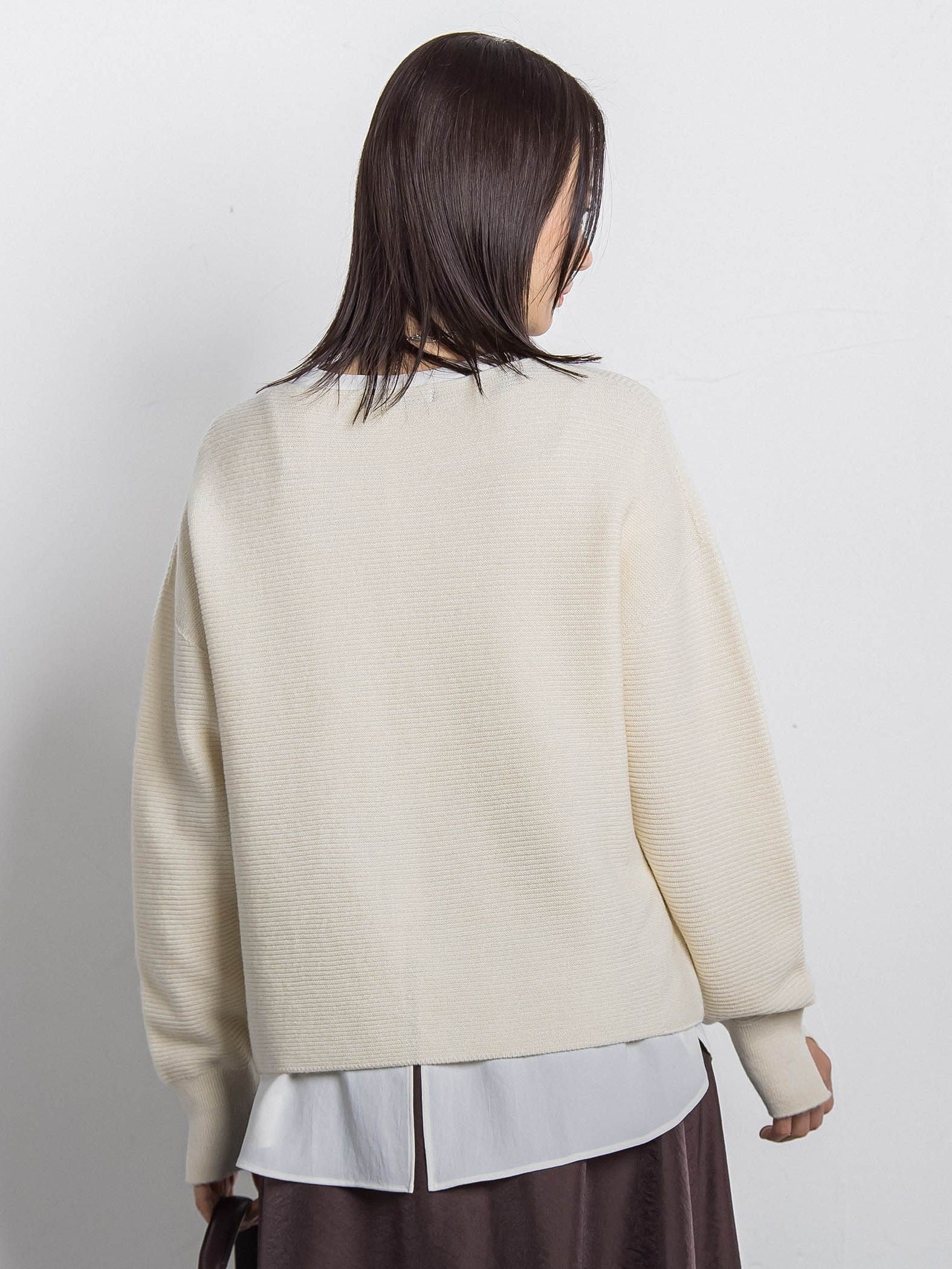 ホールガーメントガーターニット≪洗える≫