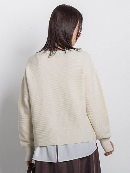 ホールガーメントガーターニット≪洗える≫