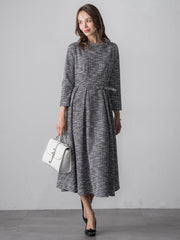 ツイードラメワンピース