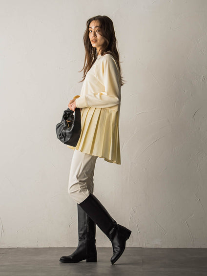 プリーツドッキングプルオーバー≪洗濯機で洗える≫