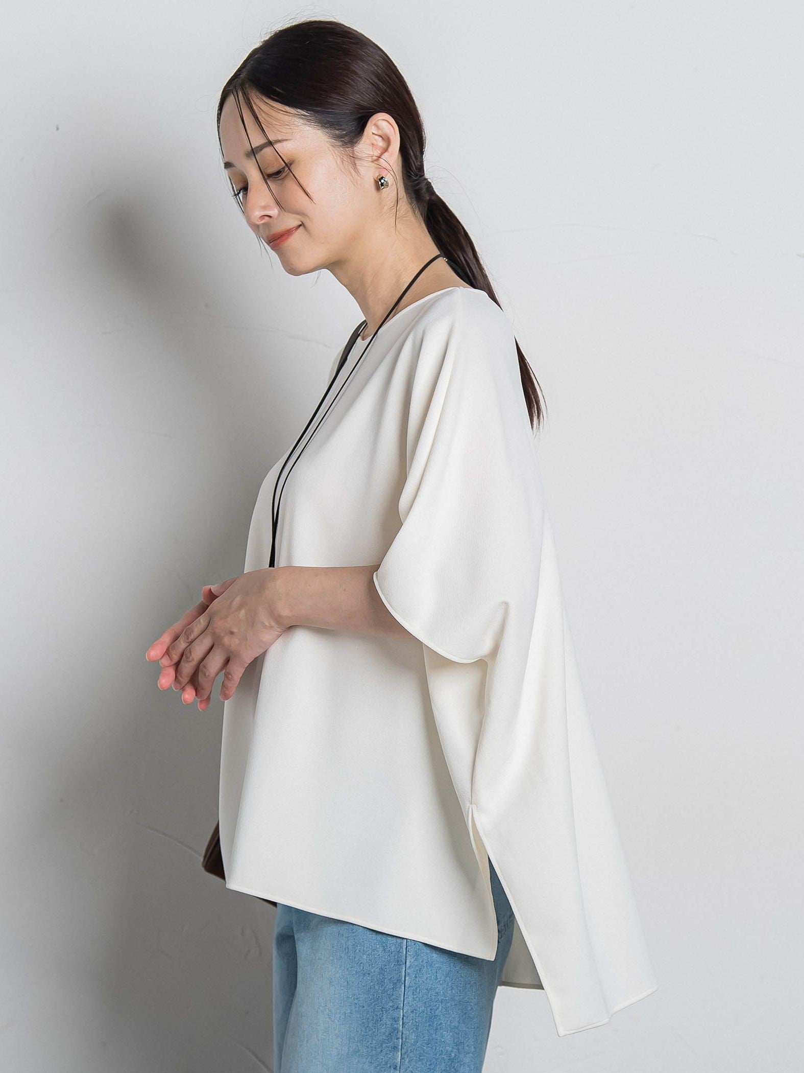 ライトダンボールジョーゼットカルゼカットソー