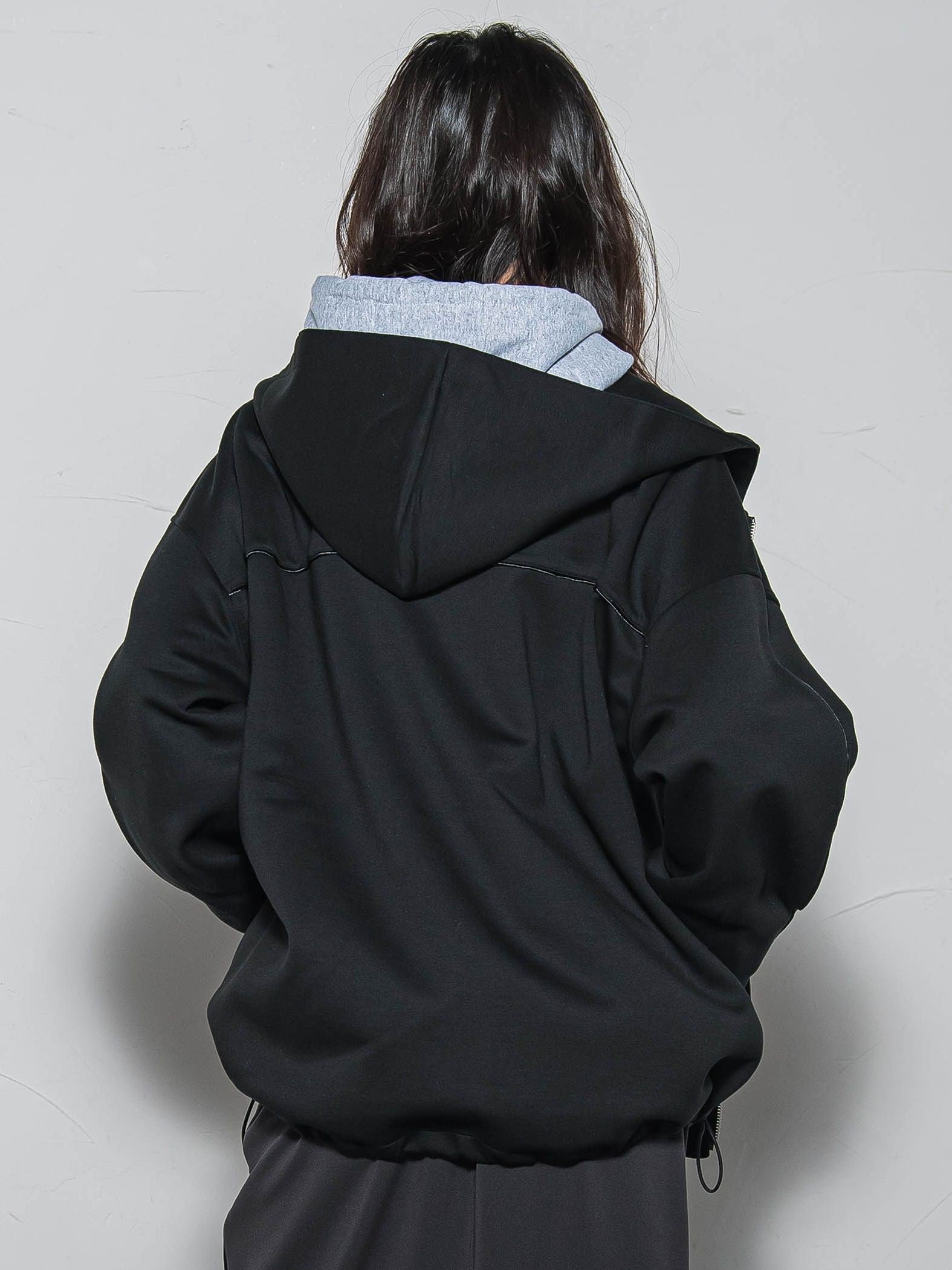 【WEB限定】フードジップダンボールパーカー≪手洗い可能≫