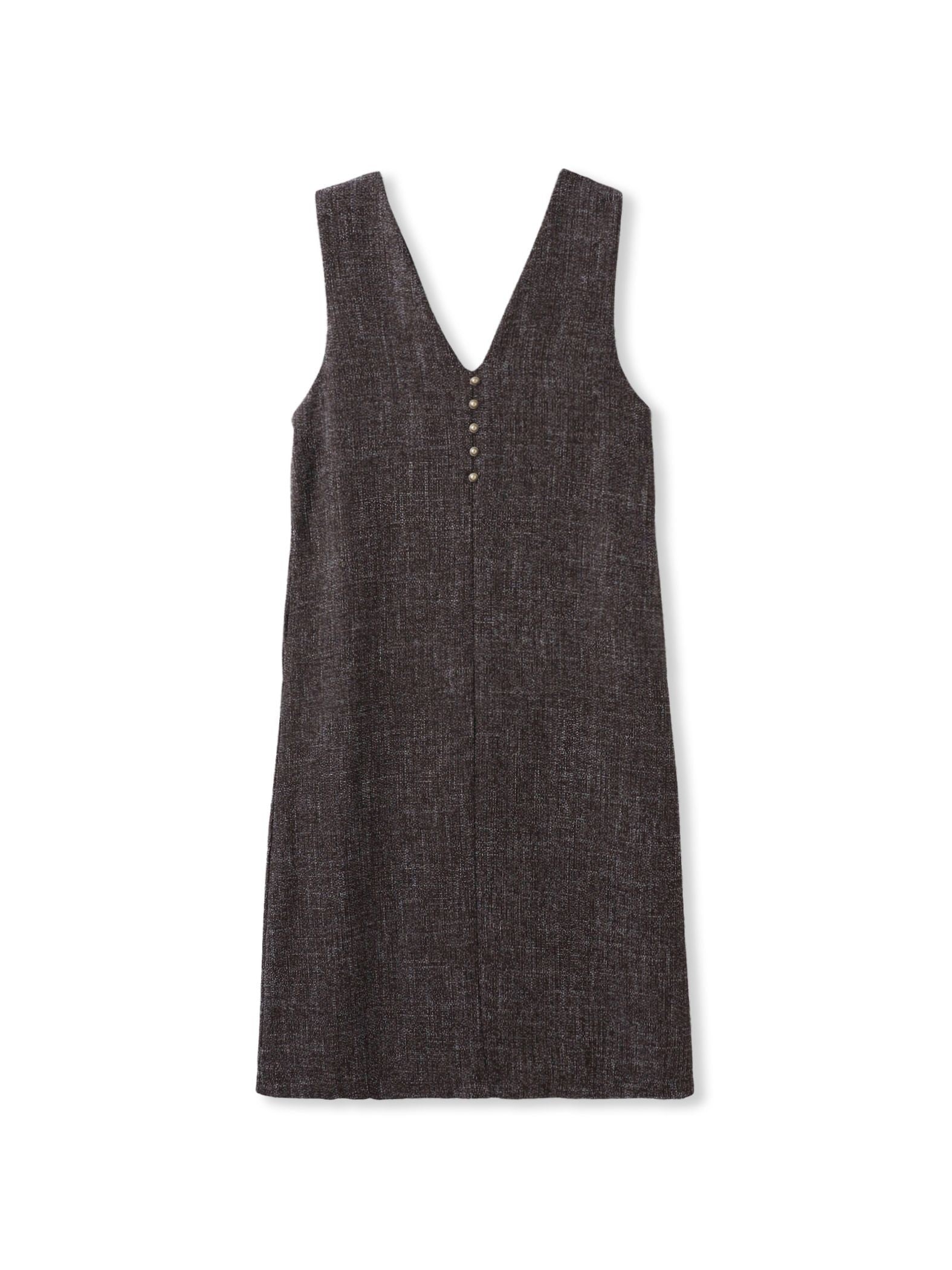 ツィードVネックジャンスカワンピース