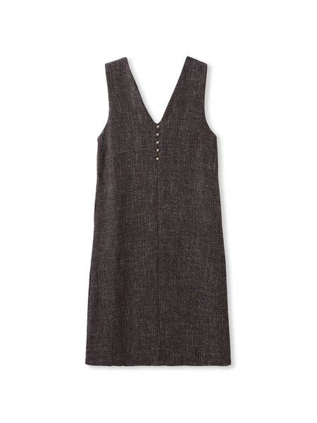 ツィードVネックジャンスカワンピース