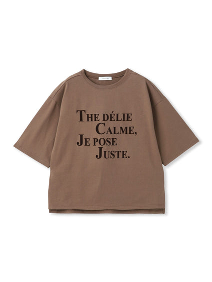 ビンテージライクメッセージルーズTシャツ