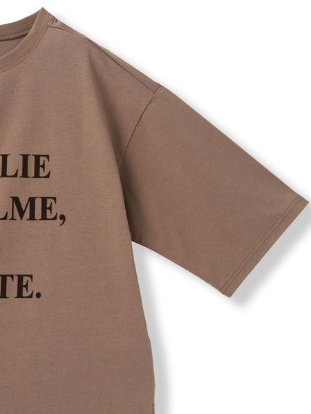 ビンテージライクメッセージルーズTシャツ