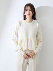 バルーンヘムニットプルオーバー≪手洗い可能≫