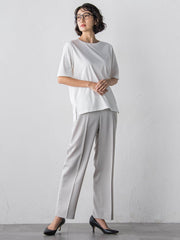 【大きいサイズ】【受注会限定】トリアセチノテーパードパンツ