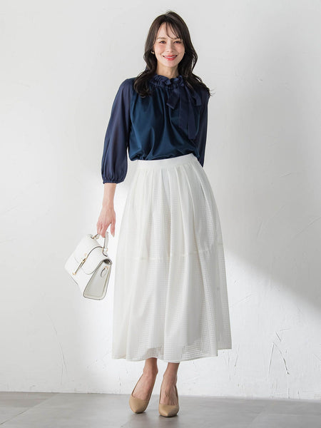 サイドリボンカットソー