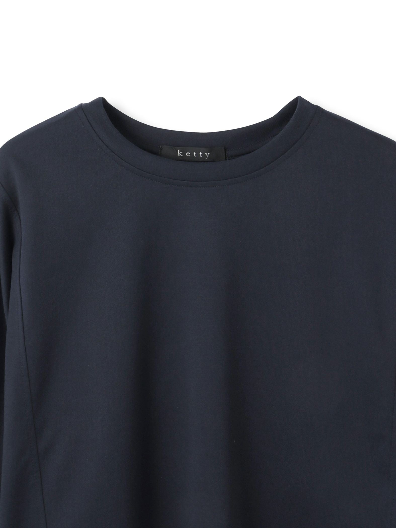 ポンチローマ異素材バックテールカットソー