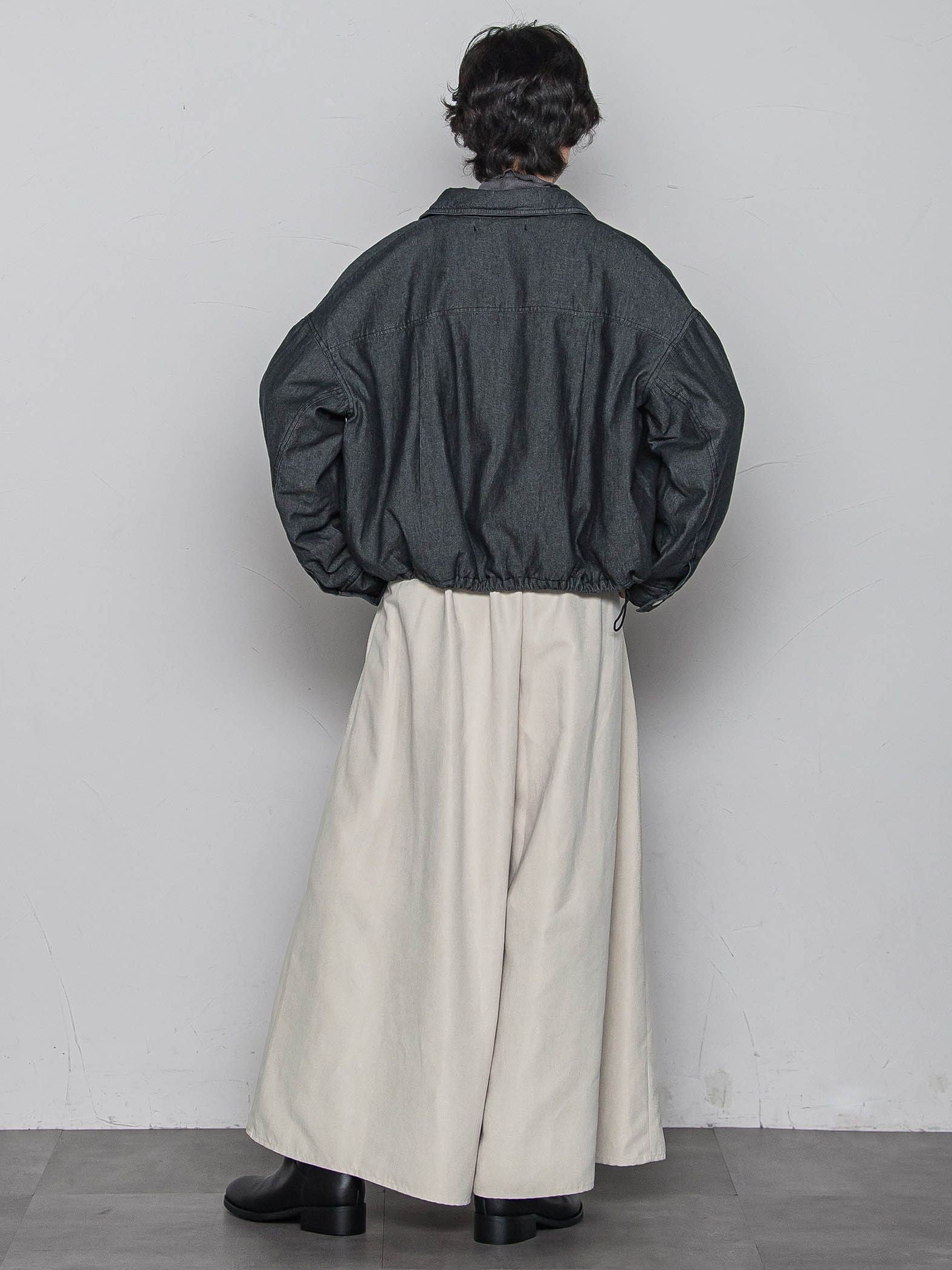 中綿デニムジャケット≪洗濯機で洗える≫