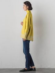 【WEB限定】”ふんわり配色の”もっちりハイネックニット