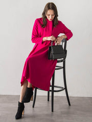 【WEB限定カラーあり/新色追加】ルミナリー圧縮スムースワンピース