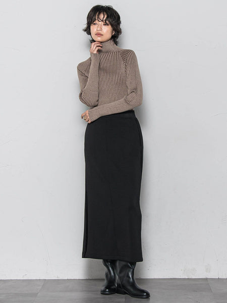 【WEB限定】プレーティングリブニットプルオーバー≪手洗い可能≫