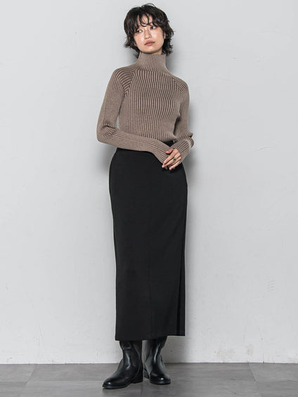 【WEB限定】プレーティングリブニットプルオーバー≪手洗い可能≫