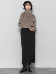 【WEB限定】プレーティングリブニットプルオーバー≪手洗い可能≫