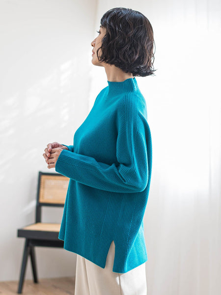 【大きいサイズ】配色CHESSニット