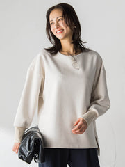 【WEB限定】フェイクスエードプルオーバー≪セットアップ対応/洗える≫