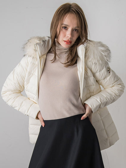 【新色追加】スパンコールリブタートルニット