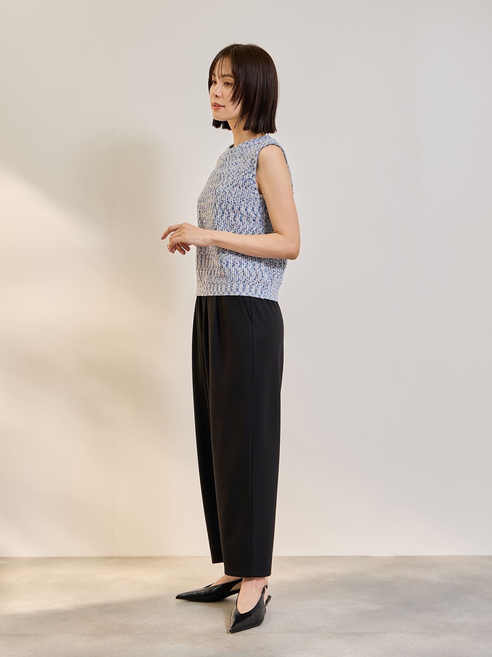 《予約》【全力で動ける】2WAYストレッチウエストゴムタックパンツ