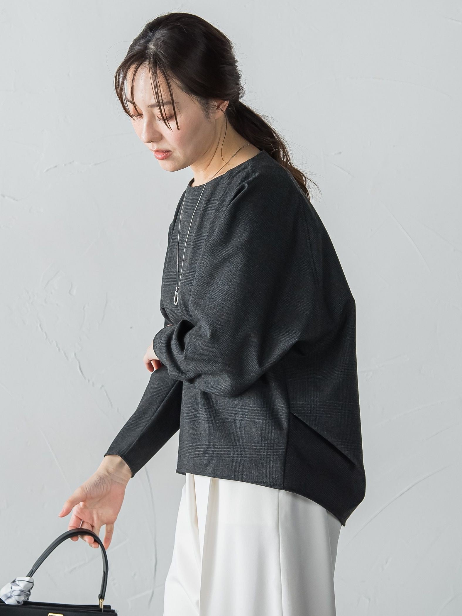 両面起毛T/Rブラウス