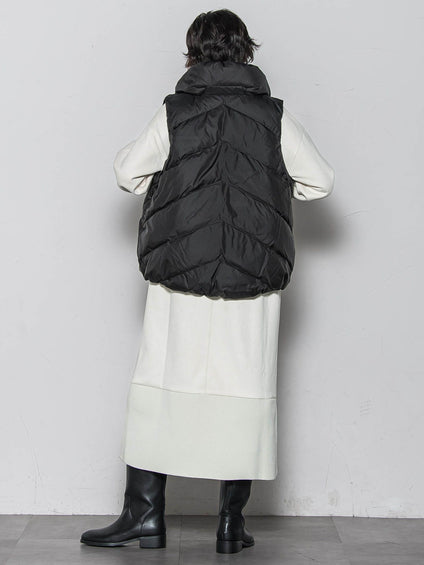 【WEB限定】スタンドカラーダウンベスト